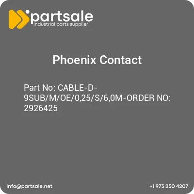 cable-d-9submoe025s60m-order-no-2926425