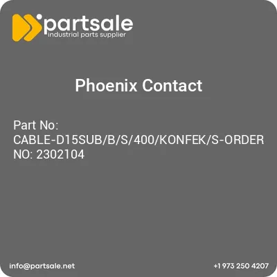 cable-d15subbs400konfeks-order-no-2302104