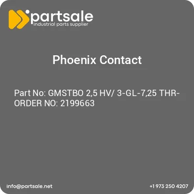 gmstbo-25-hv-3-gl-725-thr-order-no-2199663