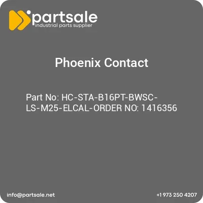 hc-sta-b16pt-bwsc-ls-m25-elcal-order-no-1416356