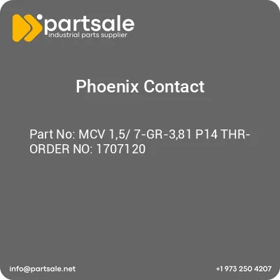 mcv-15-7-gr-381-p14-thr-order-no-1707120