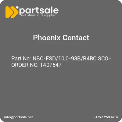 nbc-fsd100-93br4rc-sco-order-no-1407547