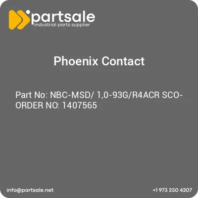 nbc-msd-10-93gr4acr-sco-order-no-1407565