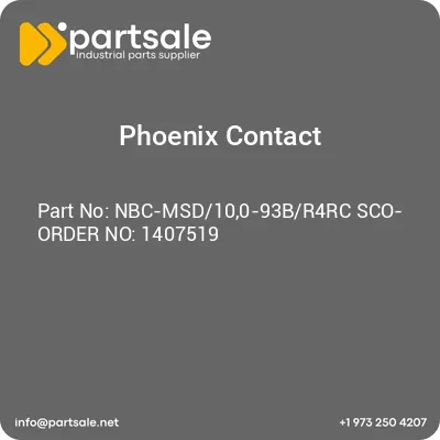 nbc-msd100-93br4rc-sco-order-no-1407519