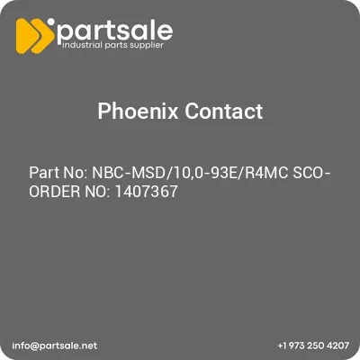 nbc-msd100-93er4mc-sco-order-no-1407367