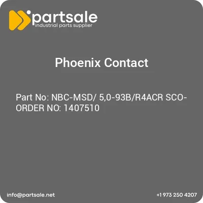 nbc-msd-50-93br4acr-sco-order-no-1407510