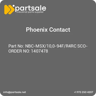 nbc-msx100-94fr4rc-sco-order-no-1407478