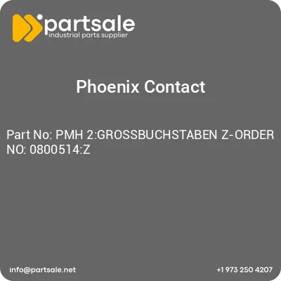 pmh-2grossbuchstaben-z-order-no-0800514z