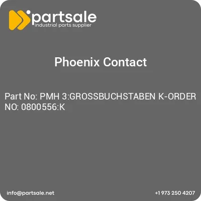 pmh-3grossbuchstaben-k-order-no-0800556k
