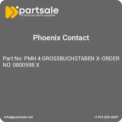 pmh-4grossbuchstaben-x-order-no-0800598x