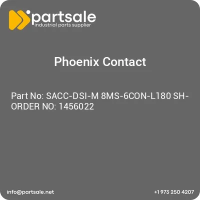 sacc-dsi-m-8ms-6con-l180-sh-order-no-1456022