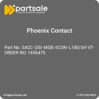 sacc-dsi-msb-5con-l180sh-vt-order-no-1456475