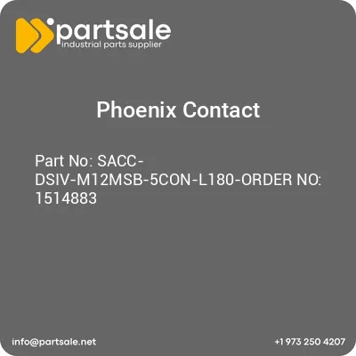 sacc-dsiv-m12msb-5con-l180-order-no-1514883