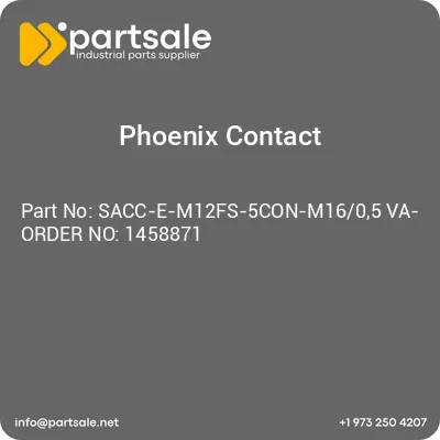 sacc-e-m12fs-5con-m1605-va-order-no-1458871