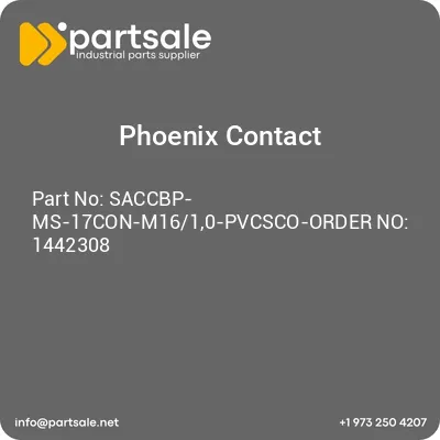 saccbp-ms-17con-m1610-pvcsco-order-no-1442308