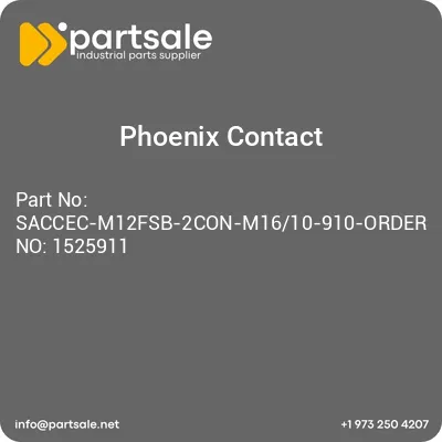 saccec-m12fsb-2con-m1610-910-order-no-1525911