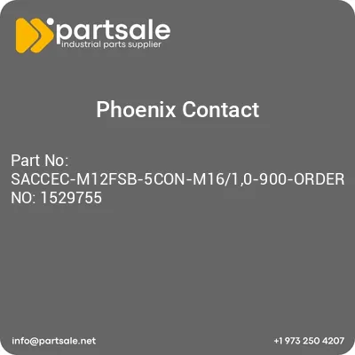 saccec-m12fsb-5con-m1610-900-order-no-1529755