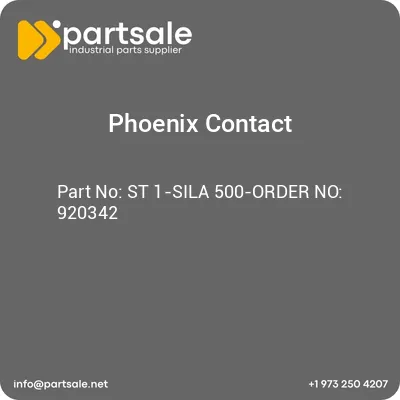 st-1-sila-500-order-no-920342