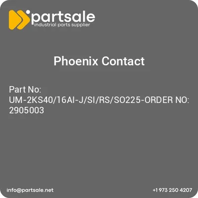 um-2ks4016ai-jsirsso225-order-no-2905003