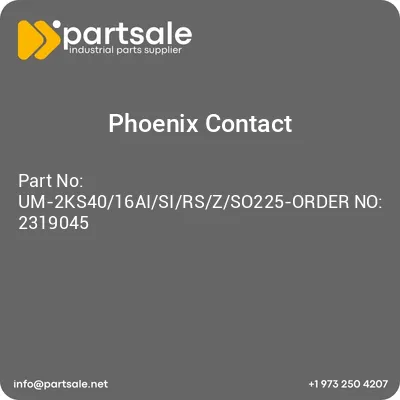 um-2ks4016aisirszso225-order-no-2319045