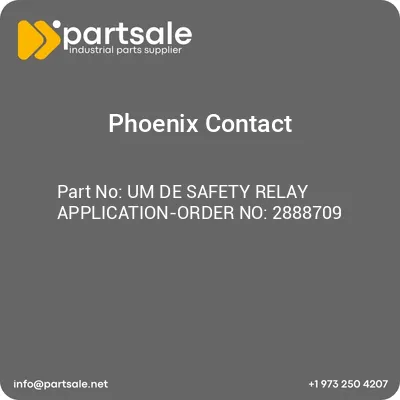 um-de-safety-relay-application-order-no-2888709