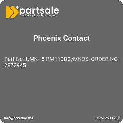 umk-8-rm110dcmkds-order-no-2972945