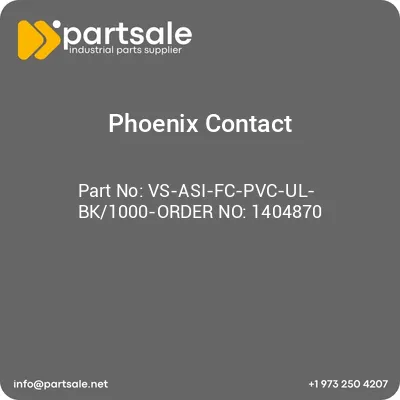 vs-asi-fc-pvc-ul-bk1000-order-no-1404870