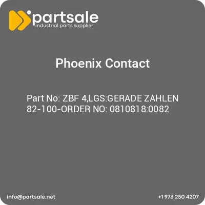 zbf-4lgsgerade-zahlen-82-100-order-no-08108180082