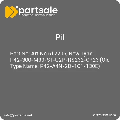 artno-512205-new-type-p42-300-m30-st-u2p-rs232-c723-old-type-name-p42-a4n-2d-1c1-130e