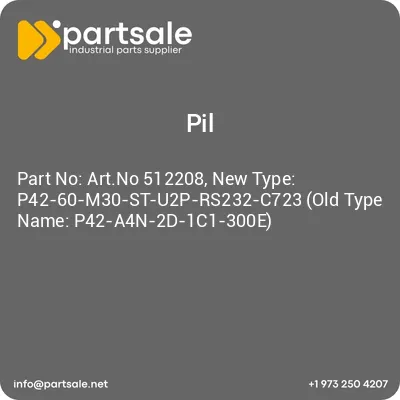 artno-512208-new-type-p42-60-m30-st-u2p-rs232-c723-old-type-name-p42-a4n-2d-1c1-300e