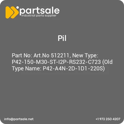 artno-512211-new-type-p42-150-m30-st-i2p-rs232-c723-old-type-name-p42-a4n-2d-1d1-220s