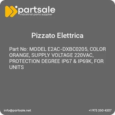 model-e2ac-dxbc0205-color-orange-supply-voltage-220vac-protection-degree-ip67-ip69k-for-units
