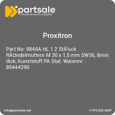 9848a-hl-1-2-sta14ck-randelmuttern-m-30-x-15-mm-sw36-8mm-dick-kunststoff-pa-stat-warennr-85444290