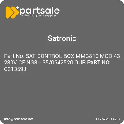 sat-control-box-mmg810-mod-43-230v-ce-ng3-350642520-our-part-no-c21359j