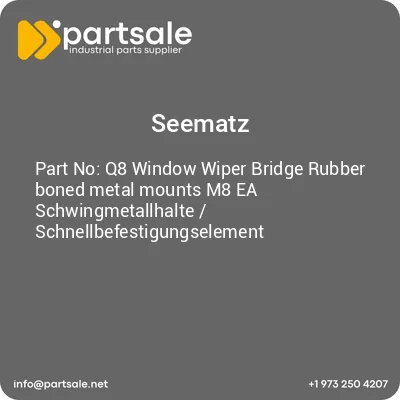 q8-window-wiper-bridge-rubber-boned-metal-mounts-m8-ea-schwingmetallhalte-schnellbefestigungselement