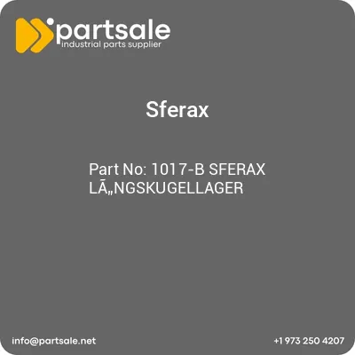 1017-b-sferax-langskugellager
