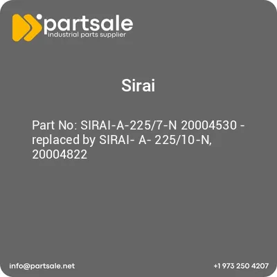 sirai-a-2257-n-20004530-replaced-by-sirai-a-22510-n-20004822