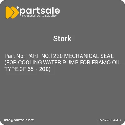 part-no1220-mechanical-seal-for-cooling-water-pump-for-framo-oil-typecf-65-200