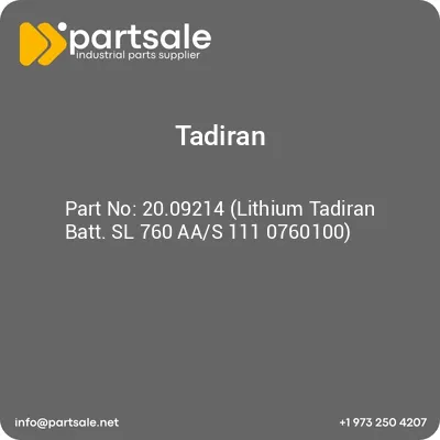 2009214-lithium-tadiran-batt-sl-760-aas-111-0760100