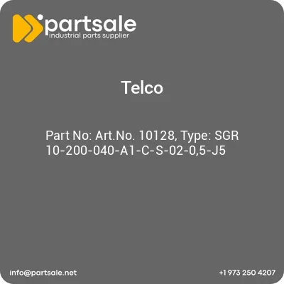 artno-10128-type-sgr-10-200-040-a1-c-s-02-05-j5