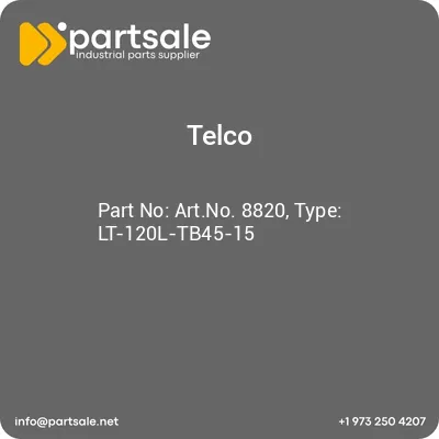 artno-8820-type-lt-120l-tb45-15