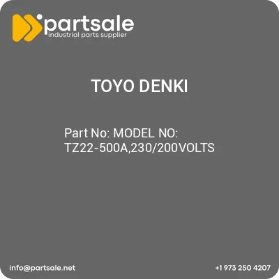 model-no-tz22-500a230200volts