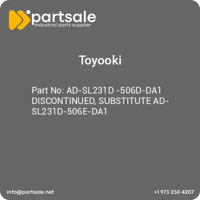 ad-sl231d-506d-da1-discontinued-substitute-ad-sl231d-506e-da1