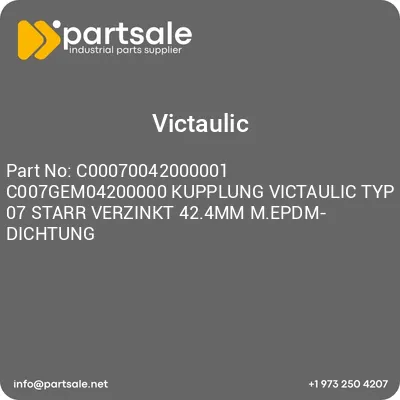 c00070042000001-c007gem04200000-kupplung-victaulic-typ-07-starr-verzinkt-424mm-mepdm-dichtung