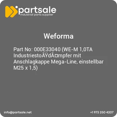 000e33040-we-m-10ta-industriestoaydampfer-mit-anschlagkappe-mega-line-einstellbar-m25-x-15