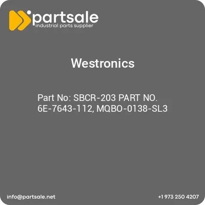 sbcr-203-part-no-6e-7643-112-mqbo-0138-sl3